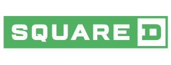 Square D logo with “SQUARE” in white letters on a green rectangle, followed by a white letter “D” inside a green square outline.